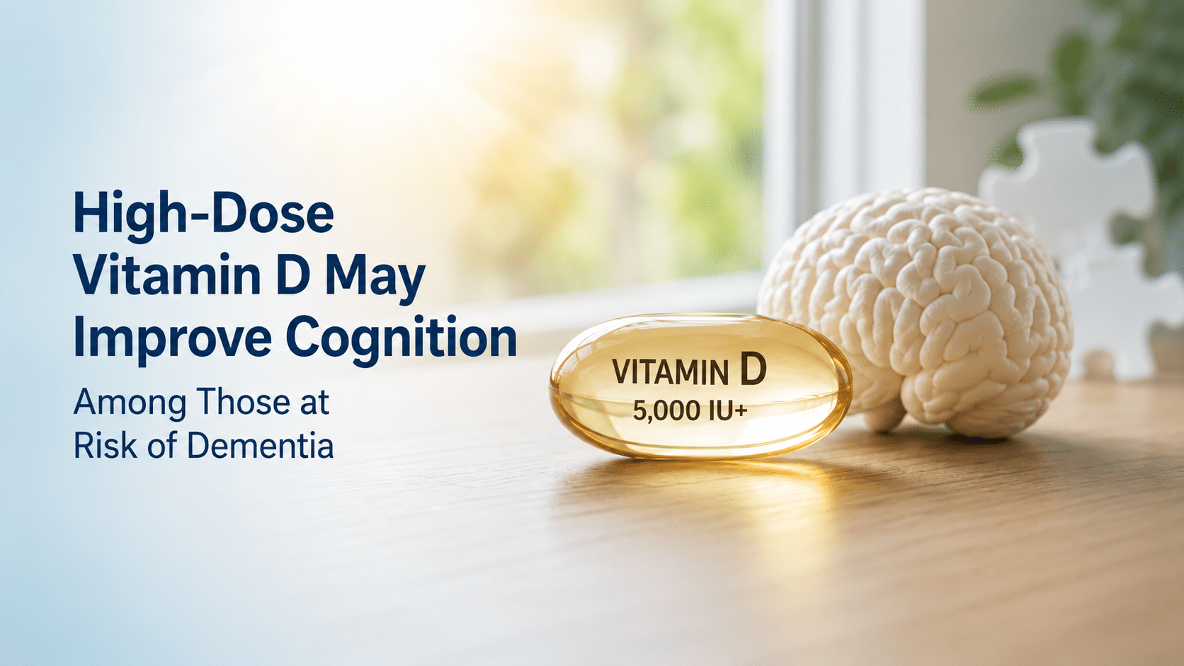 Photo: sleepworldmagazine.com High-Dose Vitamin D May Improve Cognition Among Those at Risk of Dementia, Emory Study Finds